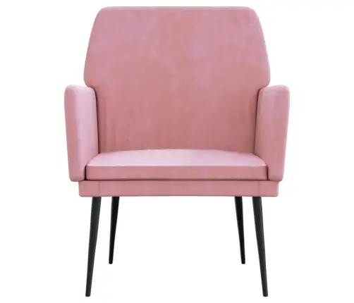 Tugitool, Roosa, 62 X 79 X 79 cm Samet