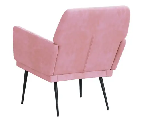 Tugitool, Roosa, 62 X 79 X 79 cm Samet