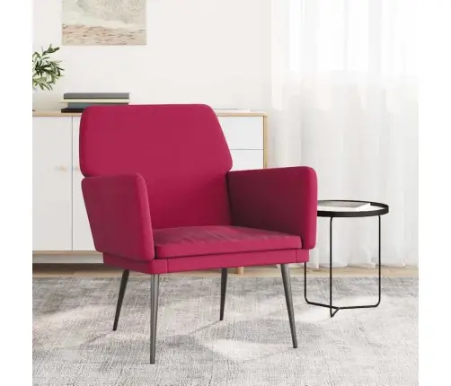 Atpūtas Krēsls, Vīnsarkans, 62X79X79 Cm, Samts Vidaxl