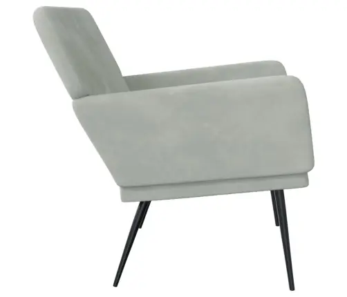 Sols, Gaiši Pelēks, 108X79X79 Cm, Samts Vidaxl