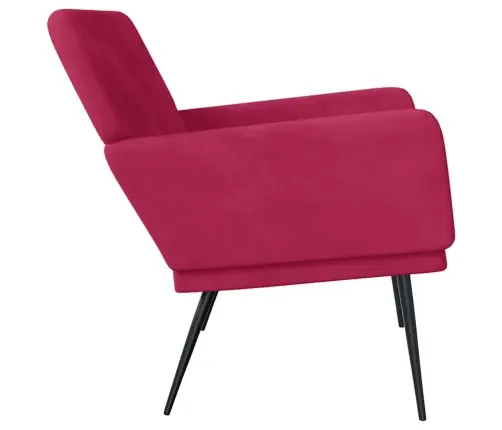 Sols, 108X79X79 Cm, Vīnsarkans Samts Vidaxl