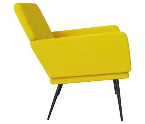 Sols, 108X79X79 Cm, Dzeltens Samts Vidaxl