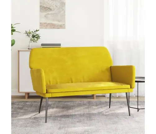 Sols, 108X79X79 Cm, Dzeltens Samts Vidaxl