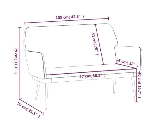 Sols, 108X79X79 Cm, Zila Samts Vidaxl