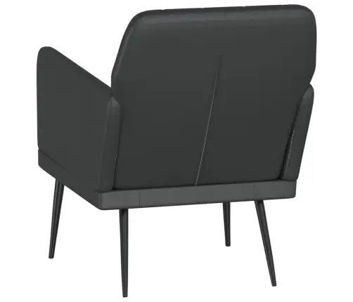 Tugitool, Must, 61X78X80 cm Kunstnahk