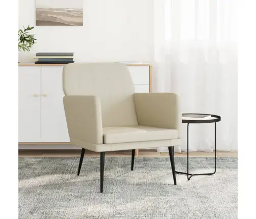 Krėslas, Kreminės Spalvos, 61X78X80cm Dirbtinė Oda