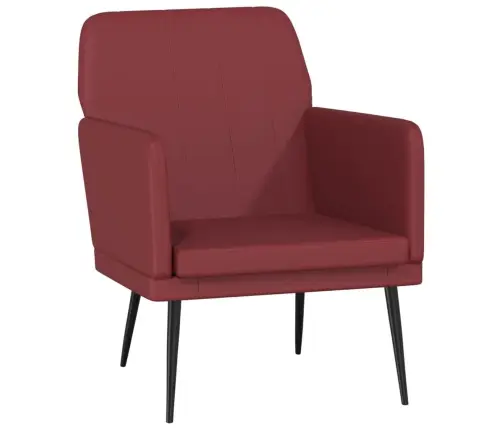 Atpūtas Krēsls, Vīnsarkans, 61X78X80 Cm, Mākslīgā Āda Vidaxl