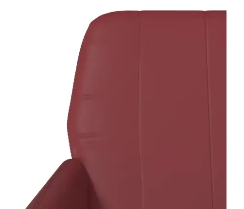 Atpūtas Krēsls, Vīnsarkans, 61X78X80 Cm, Mākslīgā Āda Vidaxl