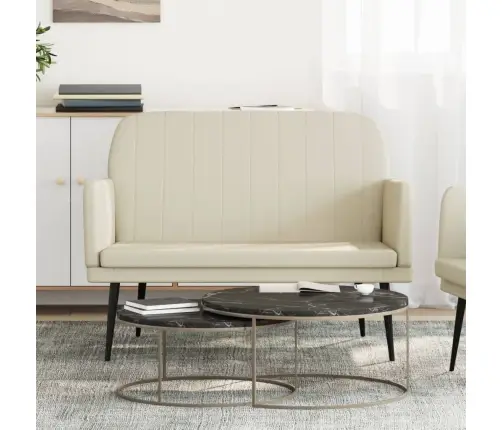 Sols, Krēmkrāsas, 107X80X81 Cm, Mākslīgā Āda Vidaxl