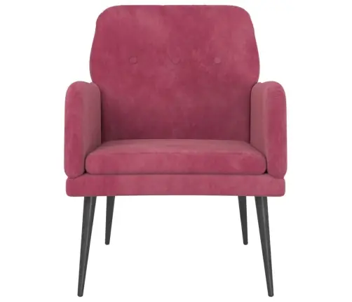 Atpūtas Krēsls, Vīnsarkans, 62X79X79 Cm, Samts Vidaxl