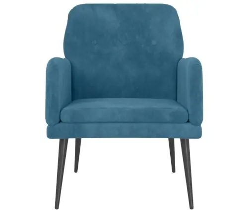 Atpūtas Zila, Melns, 62X79X79 Cm, Samts Vidaxl