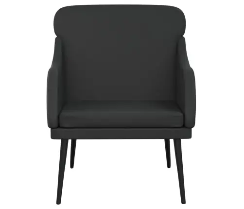 Krėslas, Juodos Spalvos, 63X76X80cm Dirbtinė Oda