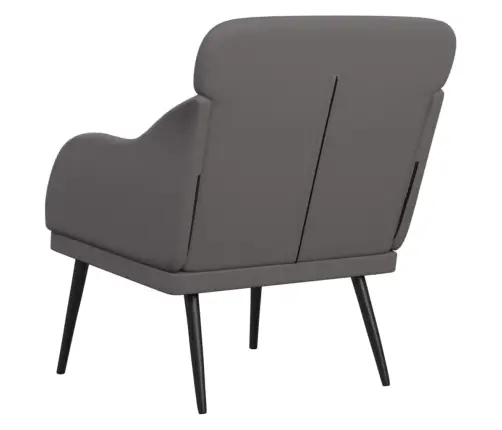 Atpūtas Krēsls, Pelēks, 63X76X80 Cm, Mākslīgā Āda Vidaxl