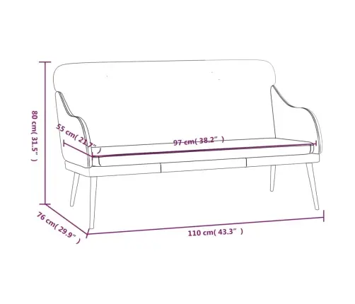 Pink, Veinipunane, 110 X 76 X 80 cm Kunstnahk