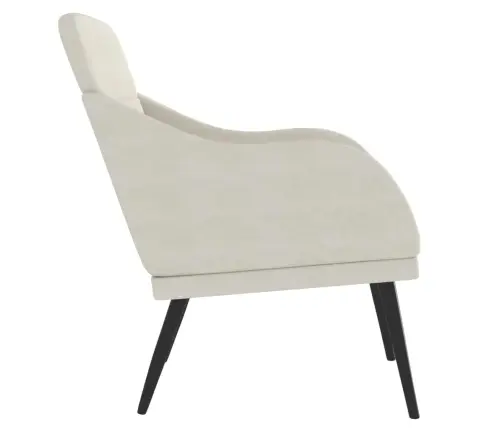 Tugitool, Kreemjas, 63 X 76 X 80 cm Samet