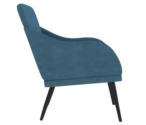 Tugitool, Sinine, 63 X 76 X 80 cm Samet