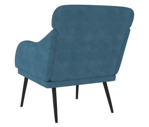 Tugitool, Sinine, 63 X 76 X 80 cm Samet