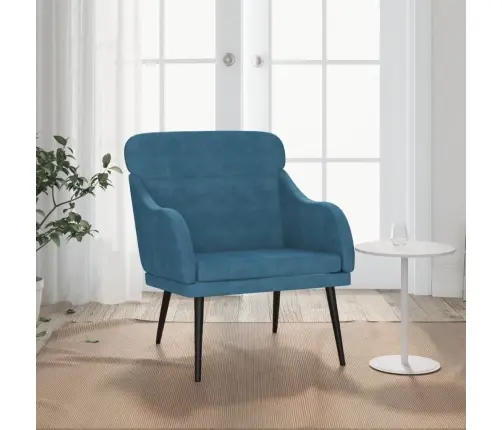 Tugitool, Sinine, 63 X 76 X 80 cm Samet