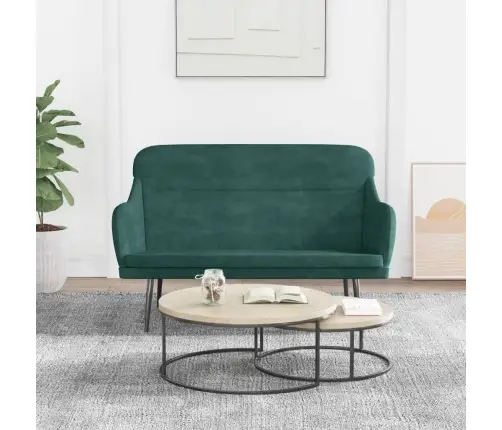 Sols, 110X76X80 Cm, Tumši Zaļš Samts Vidaxl