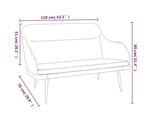 Pink, Kreemjas, 110 X 76 X 80 cm Samet