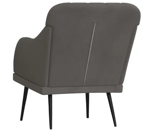 Atpūtas Krēsls, Tumši Pelēks, 63X76X80 Cm, Samts Vidaxl