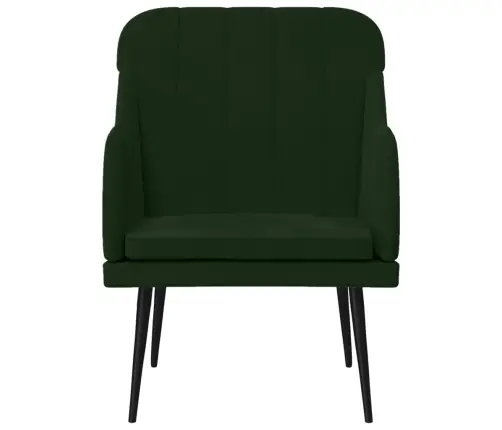Atpūtas Krēsls, Tumši Zaļš, 63X76X80 Cm, Samts Vidaxl