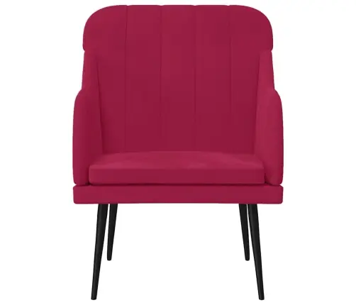 Atpūtas Krēsls, Vīnsarkans, 63X76X80 Cm, Samts Vidaxl