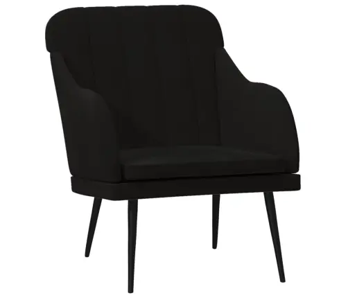 Atpūtas Krēsls, Melns, 63X76X80 Cm, Samts Vidaxl