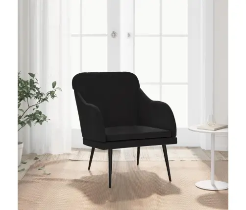 Atpūtas Krēsls, Melns, 63X76X80 Cm, Samts Vidaxl