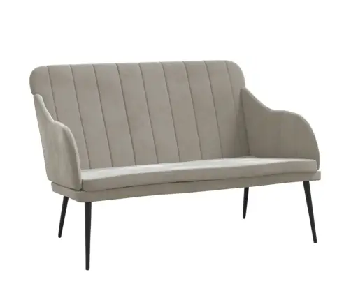 Sols, Gaiši Pelēks, 110X76X80 Cm, Samts Vidaxl