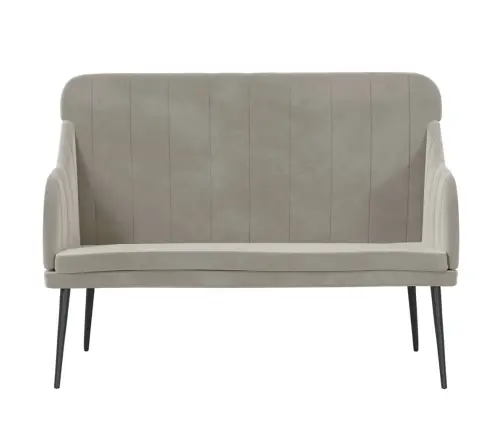 Sols, Gaiši Pelēks, 110X76X80 Cm, Samts Vidaxl