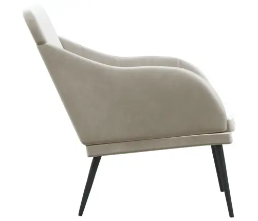 Sols, Gaiši Pelēks, 110X76X80 Cm, Samts Vidaxl