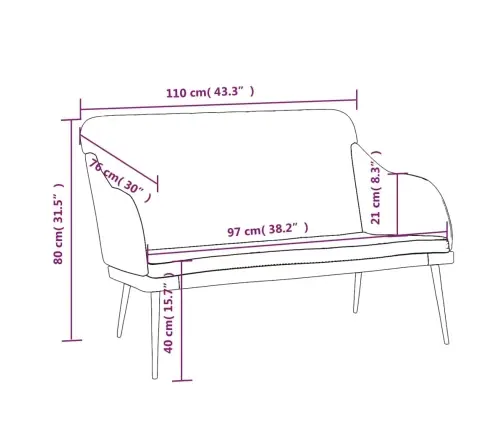 Sols, Gaiši Pelēks, 110X76X80 Cm, Samts Vidaxl