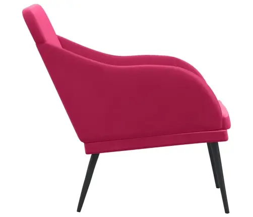 Sols, Vīnsarkana, 110X76X80 Cm, Samts Vidaxl