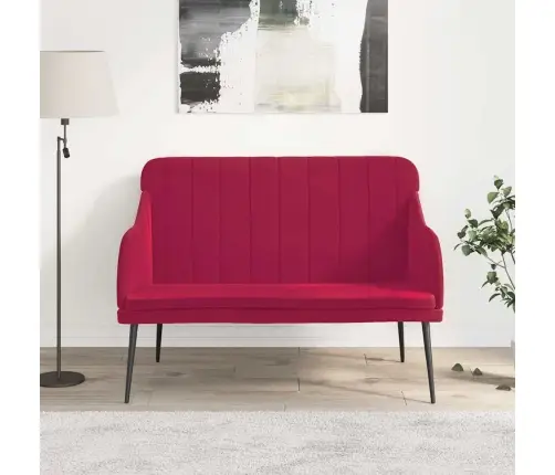 Sols, Vīnsarkana, 110X76X80 Cm, Samts Vidaxl