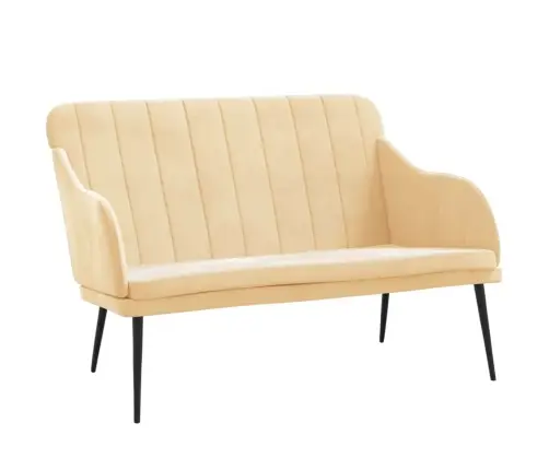 Sols, Krēmkrāsas, 110X76X80 Cm, Samts Vidaxl