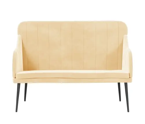 Sols, Krēmkrāsas, 110X76X80 Cm, Samts Vidaxl