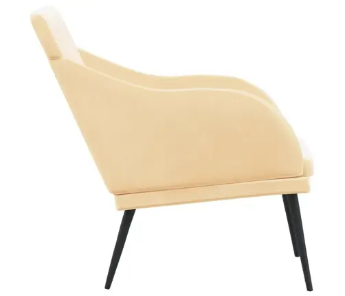 Sols, Krēmkrāsas, 110X76X80 Cm, Samts Vidaxl