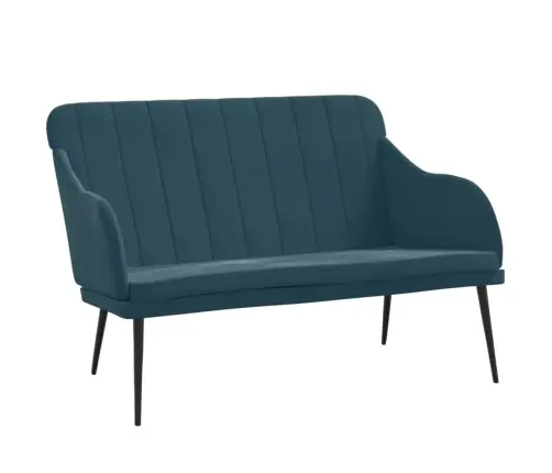 Suoliukas, Mėlynos Spalvos, 110X76X80cm Aksomas