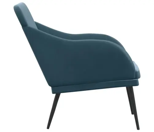 Suoliukas, Mėlynos Spalvos, 110X76X80cm Aksomas