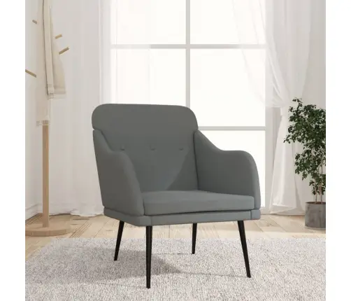 Krėslas, Tamsiai Pilkos Spalvos, 63X76X80cm Audinys