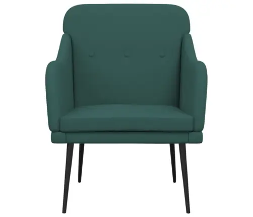 Krėslas, Tamsiai Žalios Spalvos, 63X76X80cm Audinys