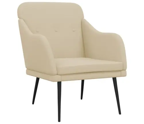 Atpūtas Krēsls, Krēmkrāsas, 63X76X80 Cm, Audums Vidaxl