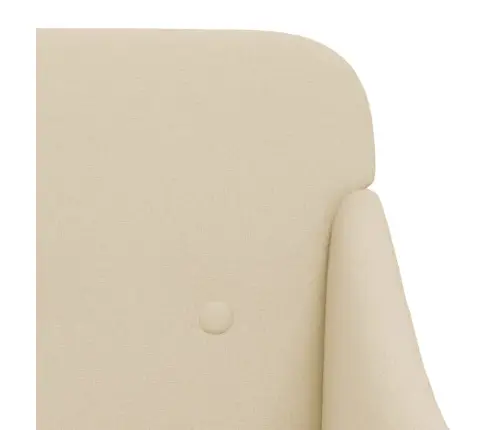 Atpūtas Krēsls, Krēmkrāsas, 63X76X80 Cm, Audums Vidaxl