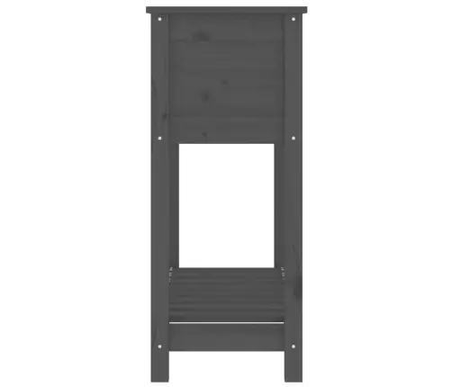 Riiuliga Taimekast, Hall, 82,5X34,5X81 cm Männipuit