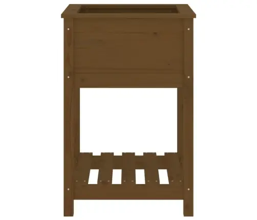 Lovelis Su Lentyna, Medaus Rudas, 54X54X81cm Pušies Masyvas