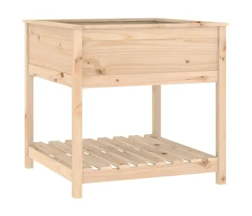 Riiuliga Taimekast, Hall, 82,5X82,5X81 cm Männipuit