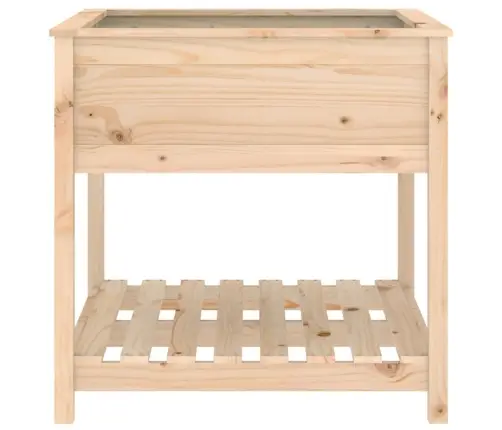 Riiuliga Taimekast, Hall, 82,5X82,5X81 cm Männipuit