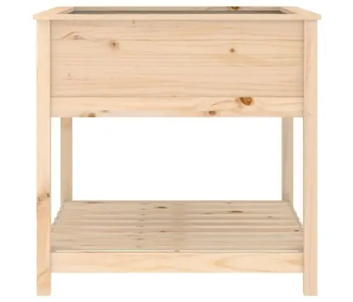 Riiuliga Taimekast, Hall, 82,5X82,5X81 cm Männipuit