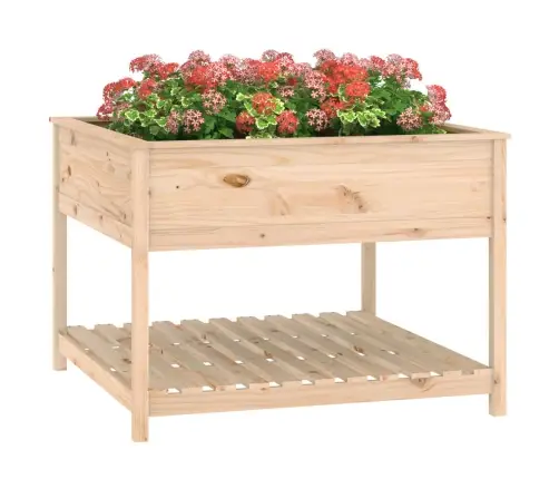 Lovelis Su Lentyna, 111,5X111,5X81cm Pušies Medienos Masyvas